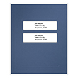 Picture of Tax Presentation Folder, Double Windows, Midnight Blue, 8-3/4" x 11-1/4", Pack 50