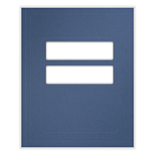 Picture of Tax Presentation Folder, Double Windows, Midnight Blue, 8-3/4" x 11-1/4", Pack 50