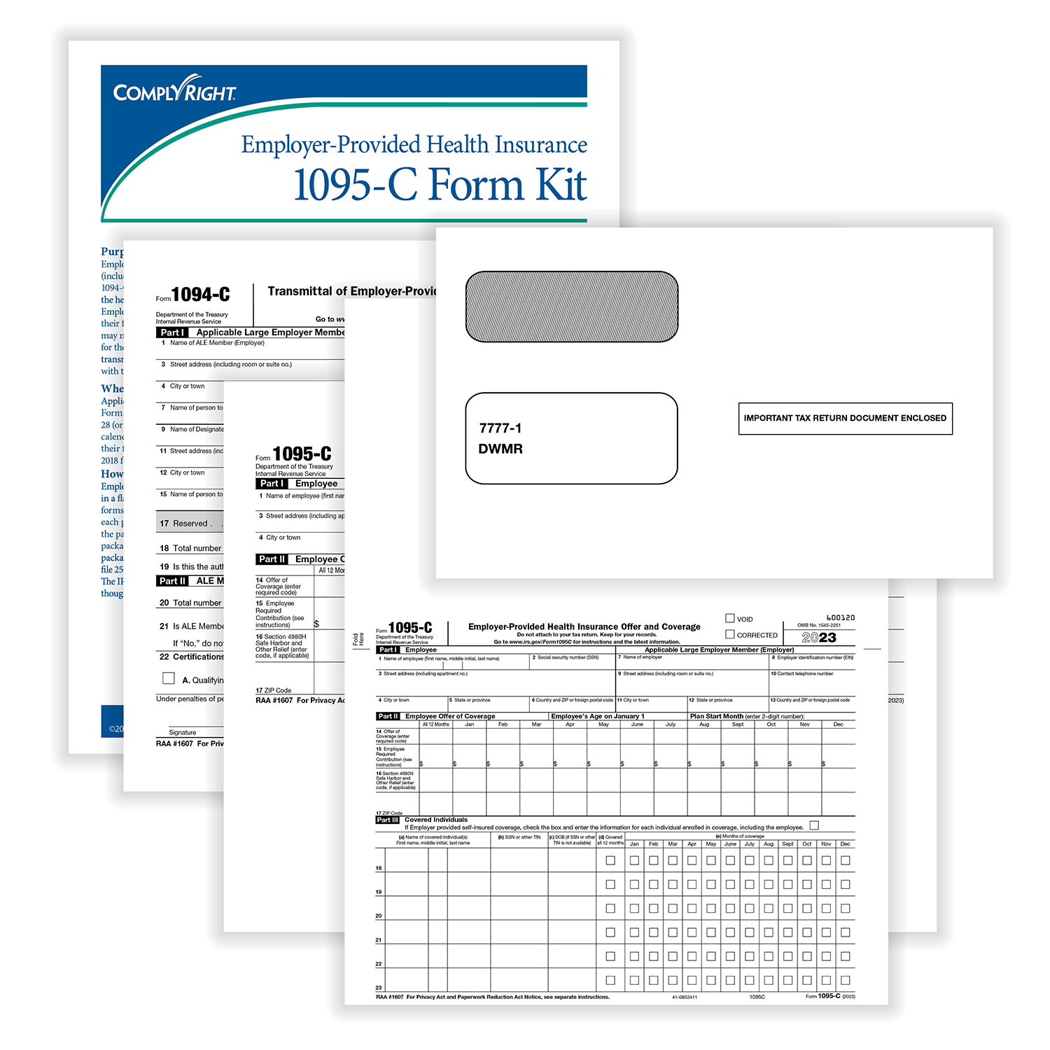 Picture of 1095-C Kit w/ Envelopes – Pack of 50
