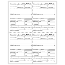 Picture of W-2 4-Up Employer Copies 1/D - Box