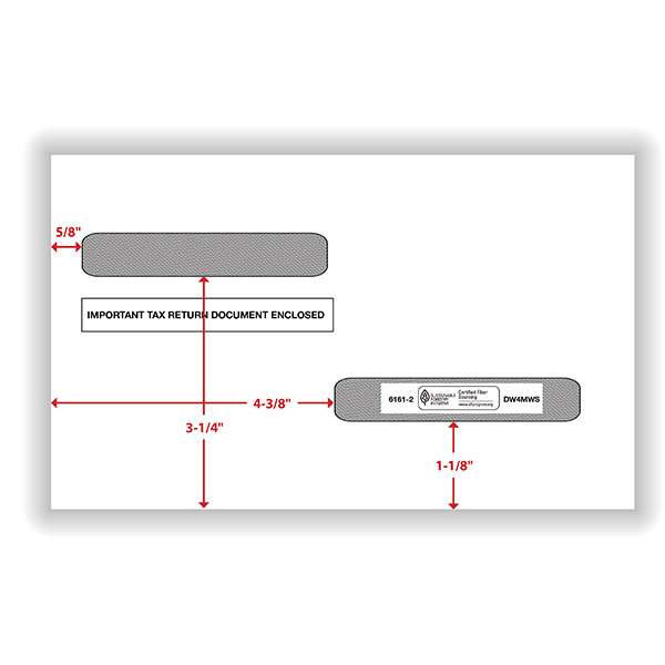 1099R Double Window Envelope Formstax