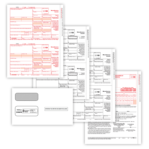 2022 IRS Tax Form 1099-MISC Laser Sheets – 10 Recipients + 2 Form 1096 – Greatland MISCS405