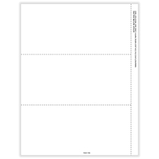 Picture of 1099-NEC 3-Up Blank Perforated