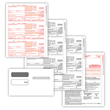 Picture of 1099-NEC 3-Up 3-Part Set w/ Self-Seal Envelopes
