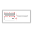 Picture of 1099 Double Window Envelope 3-UP - Self-Seal