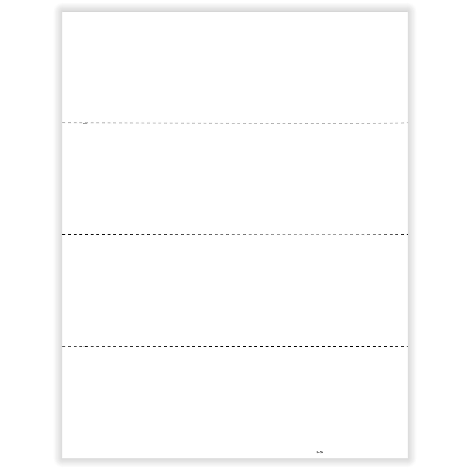 Picture of W-2 4-Up Blank Face Horizontal Without W2 Backer Instructions