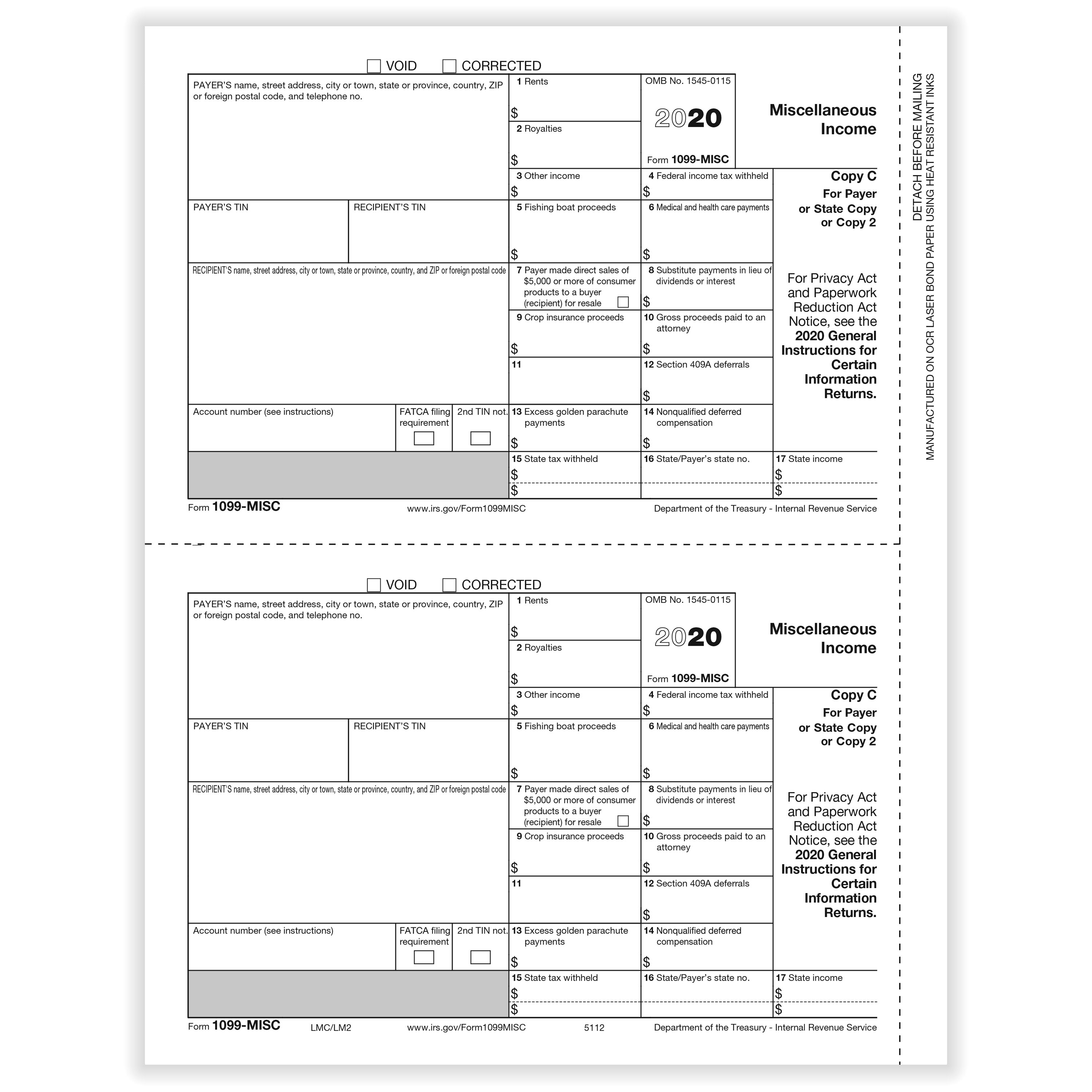 1099 MISC Form 1099 Form Copy C 1099 Form Formstax