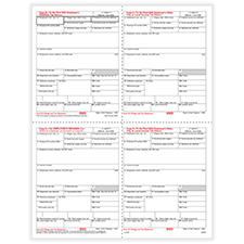 Picture of W-2 4-Up Employee Copies B, C, 2 & 2 Combined - Box