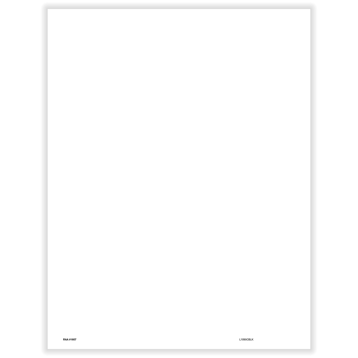 Picture of 1095-C Employer Provided Health Insurance Blank w/ Backer - Portrait