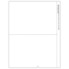 Picture of 1099 2-Up Blank Perforated