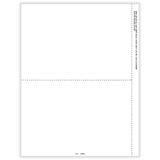 Picture of 1099 2-Up Blank Perforated