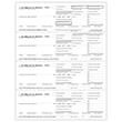 Picture of W-2 4-Up Perforated  Employee Copies B, C, 2 & 2 Combined - Horizontal