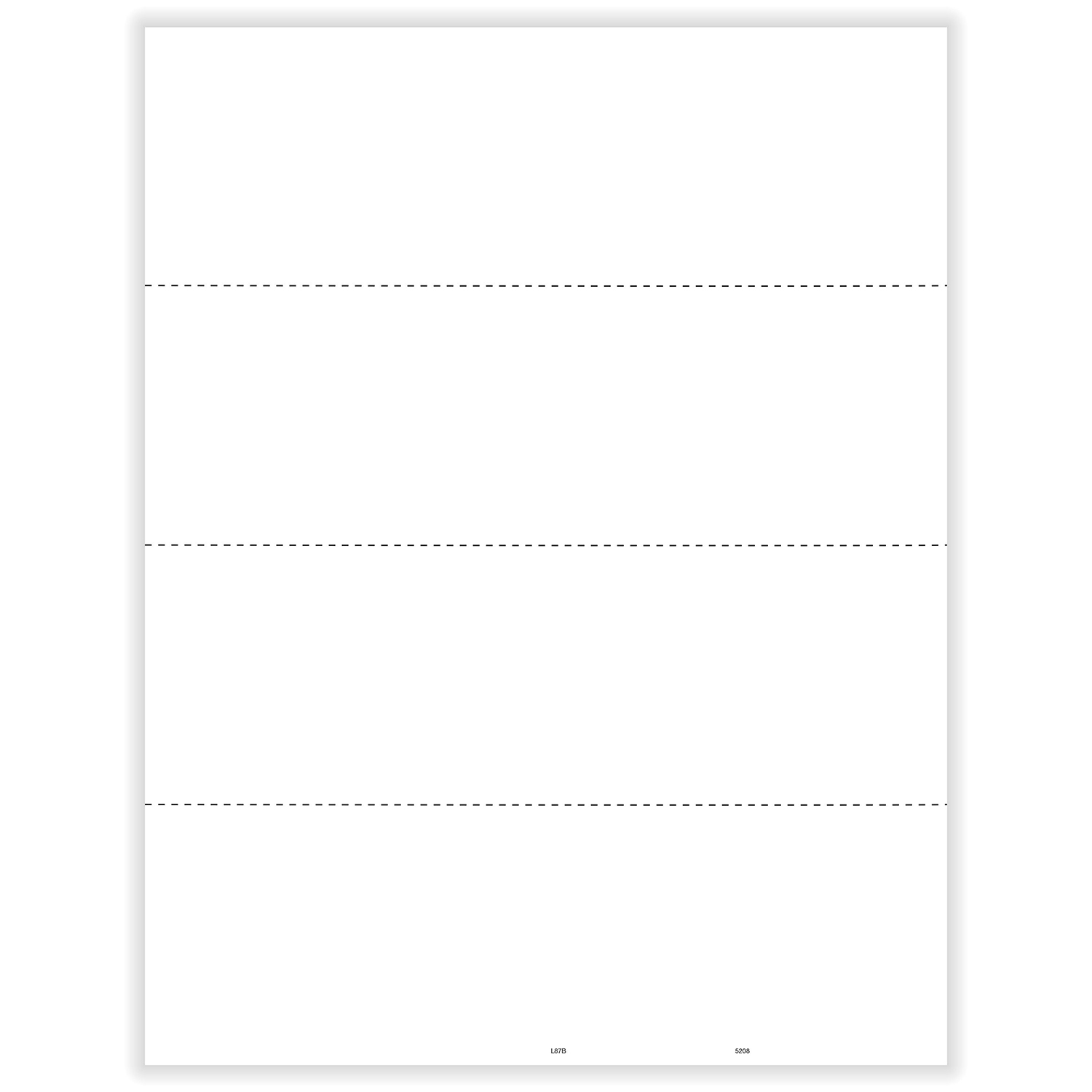 Picture of W-2 4-Up Blank - Horizontal