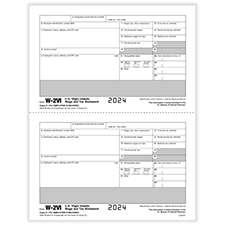 Picture of W-2VI 2-Up Recipient Copy C Pre-Printed