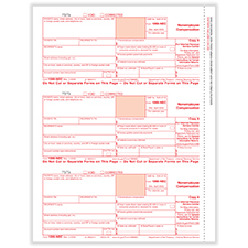 Picture of 1099-NEC 3-Up Individual Federal Copy A
