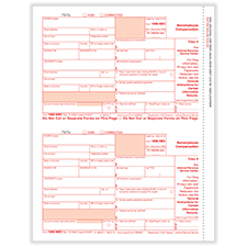 Picture of 1099-NEC 3-Up Individual Federal Copy A