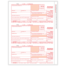 Picture of 1099-NEC 3-Up Individual Fed Copy A