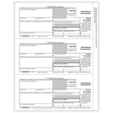 Picture of 1099-NEC 3-Up Individual Recipient Copy B