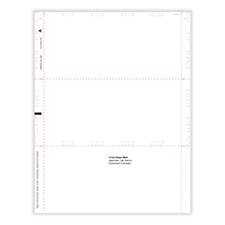 Picture of 1099-NEC 2-Up Pressure Seal, Blank w/ Backer, Z-Fold, 11"