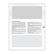 Picture of 1099-NEC 2-Up Pressure Seal, Blank w/ Backer, Z-Fold, 11"