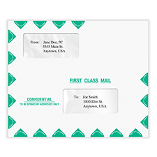 Picture of Tax Return Envelope (Peel & Seal), Confidential (Landscape), 9-1/2" x 11-1/2"