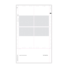 Picture of W-2  4-Up Blank Pressure Seal 14" EZ-Fold with Printed Backer - Box