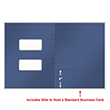 Picture of Tax Presentation Folder, Double Windows, Midnight Blue, Side-Staples, One Pocket, 8-7/8" x 11-3/8", Pack 50