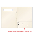 Picture of Tax Presentation Folder, Single Window, Beige, Side-Staples, One Pocket, 8-7/8" x 11-3/8", Pack 50