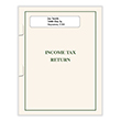 Picture of Tax Presentation Folder, Single Window, Beige, Side-Staples, One Pocket, 8-7/8" x 11-3/8", Pack 50