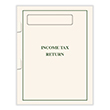 Picture of Tax Presentation Folder, Single Window, Beige, Side-Staples, One Pocket, 8-7/8" x 11-3/8", Pack 50